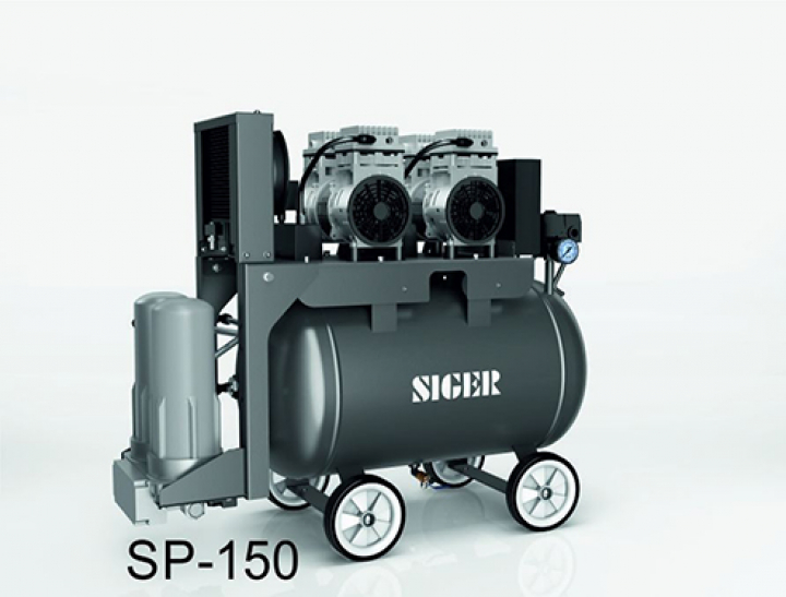 ΟΔΟΝΤΙΑΤΡΙΚΟ ΚΟΜΠΡΕΣΕΡ SIGER SP150 ΜΕ ΑΦΥΓΡΑΝΤΗΡΑ (ΓΙΑ 3 με 4 ΕΔΡΕΣ)